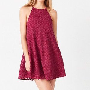 Kimchi Blue Crochet Lace High Neck Swing Dress-Sz M